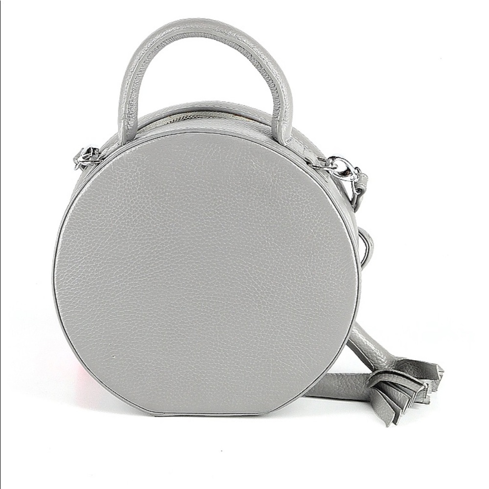 Anko Fidelitti Lady Anne Tesoro Gray Maxi Leather Bag - Picture 3 of 9